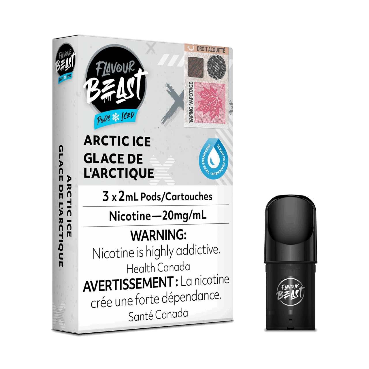 Flavour Beast Vape Pods - Arctic Ice - Flavour Beast Pods Bulk 5PC - Stlth and Allo Compatible