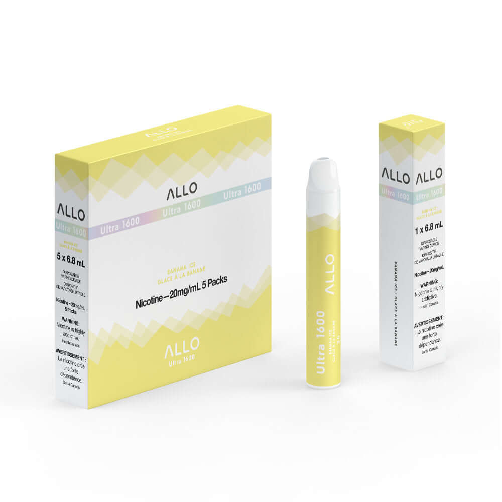 Banana Ice - Allo Ultra 1600 Disposable - 5pc/Carton | ALLO at The Vapor Bar