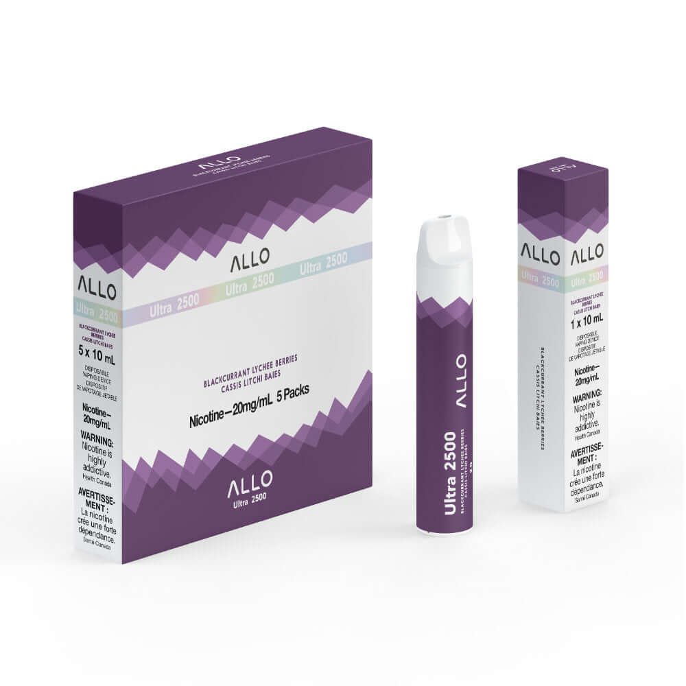 Blackcurrant Lychee Berries - Allo Ultra 2500 Disposable - 5pc/Carton | ALLO at The Vapor Bar