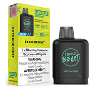 Thumbnail for Flavour Beast Boost Vape Pods - Extreme Mint Iced - Level X Flavour Beast Boost Pod 20mL 6PC