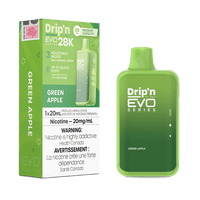 Thumbnail for disposable vape - Green Apple - Drip'n by Envi EVO Series 28K - 20MG 5pc - The Vapor Bar