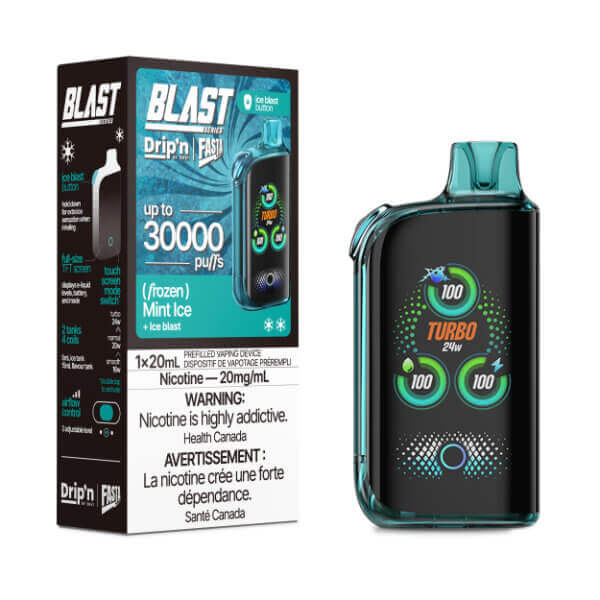 DISPOSABLE VAPES - Drip'n x Fasta Blast 30K Disposable - MINT ICE 5pc