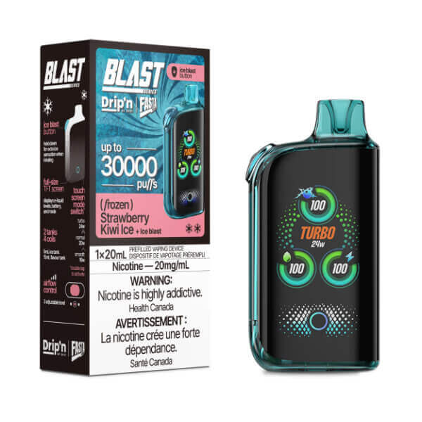 DISPOSABLE VAPES - Drip'n x Fasta Blast 30K Disposable - STRAWBERRY KIWI ICE 5pc