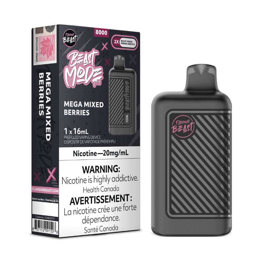 Disposable Vape - Mega Mixed Berries - Flavour Beast Beast Mode 8K - 5pc