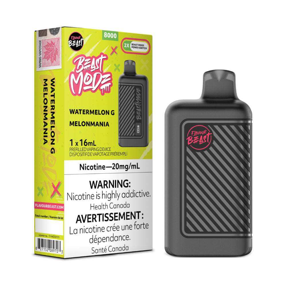 Disposable Vape - Watermelon G - Flavour Beast Beast Mode 8K - 5pc