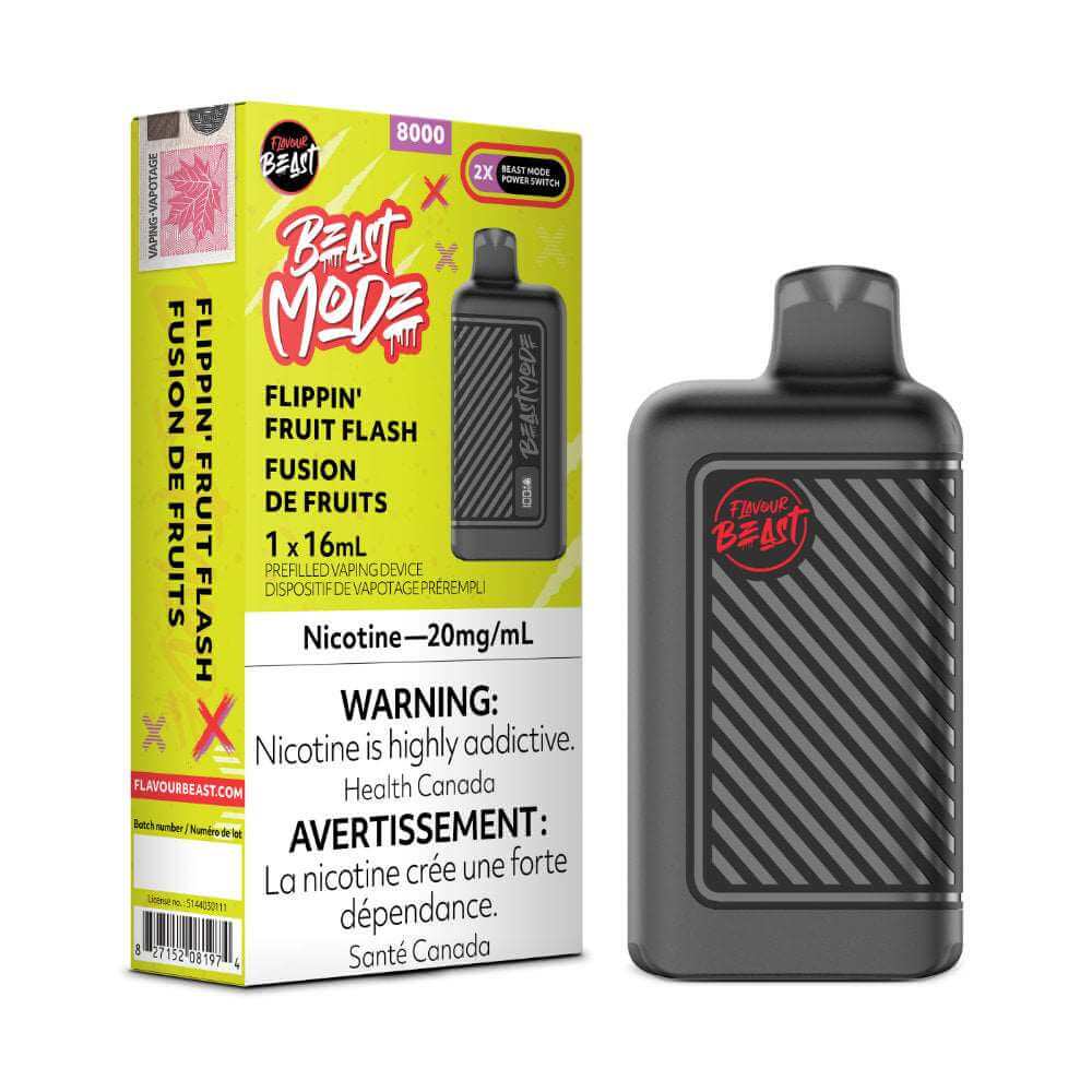 Disposable Vape - Flippin' Fruit Flash - Flavour Beast Beast Mode 8K - 5pc