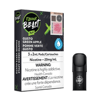 Thumbnail for Flavour Beast Vape Pods - Gusto Green Apple - Flavour Beast Pods 5PC - Stlth and Allo Compatible