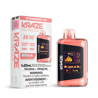 Thumbnail for disposable vape - Strawberry Ice - Kraze HD Mega - 5pc