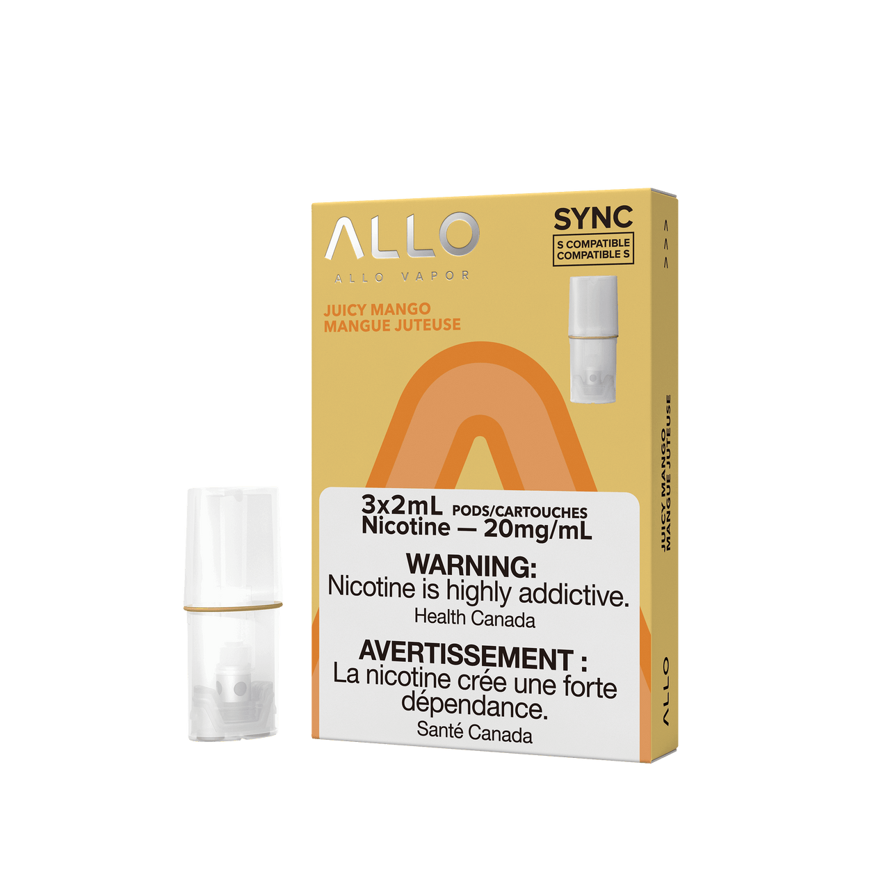 Juicy Mango - Allo Sync Pods - 3pk | The Vapor Bar