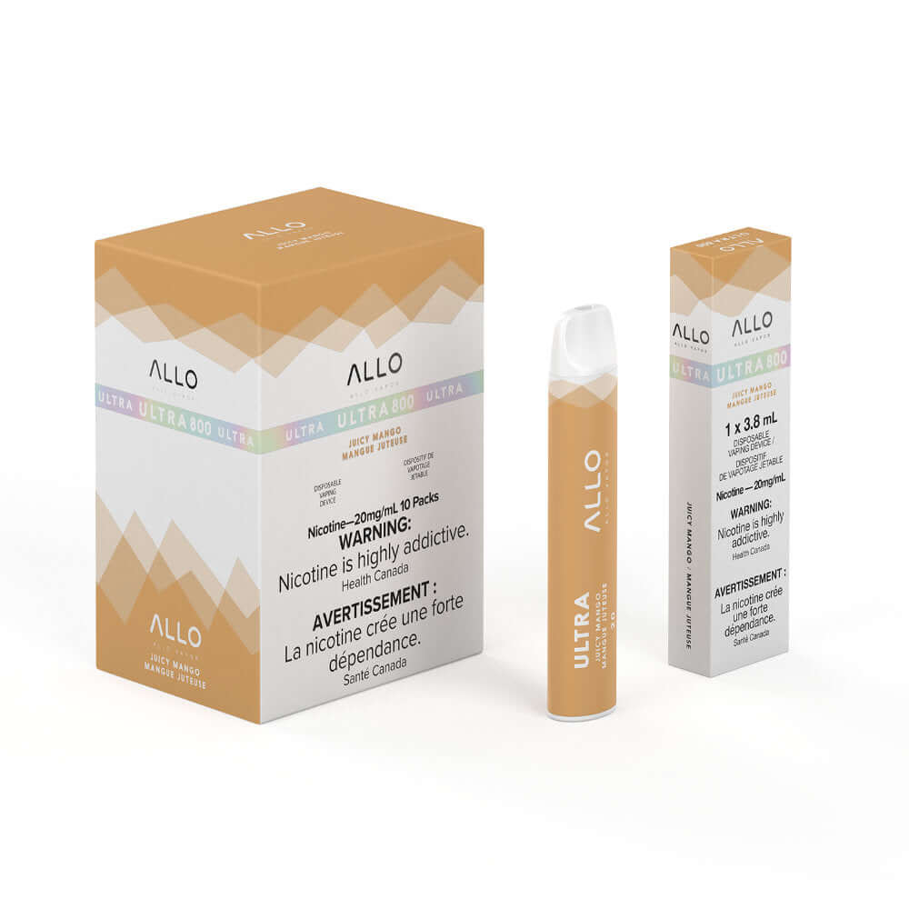 Juicy Mango - Allo Ultra 800 Disposable - 10pc/Carton | ALLO at The Vapor Bar