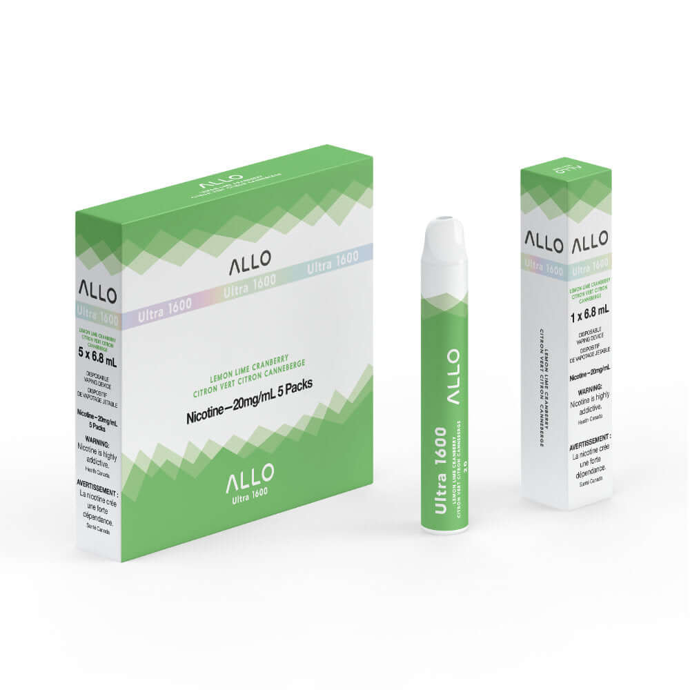 Lemon Lime Cranberry - Allo Ultra 1600 Disposable - 5pc/Carton | ALLO at The Vapor Bar