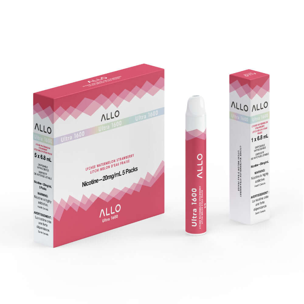 Lychee Watermelon Strawberry - Allo Ultra 1600 Disposable - 5pc/Carton | ALLO at The Vapor Bar