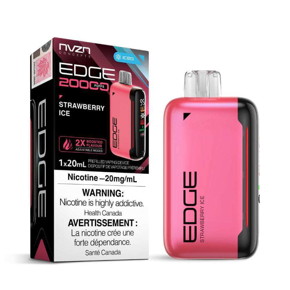 Disposable Vape - Strawberry Ice - Edge by NVZN 20000 - 5pc