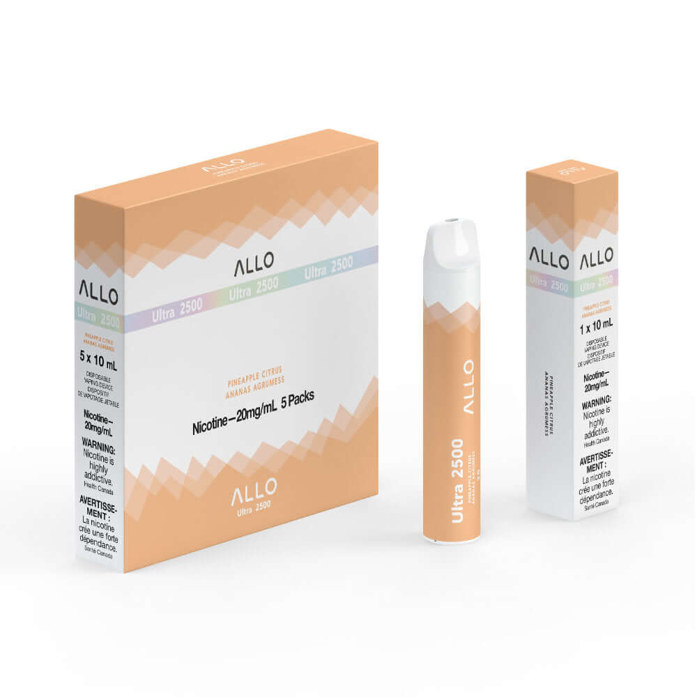 Pineapple Citrus - Allo Ultra 2500 Disposable - 5pc/Carton | ALLO at The Vapor Bar