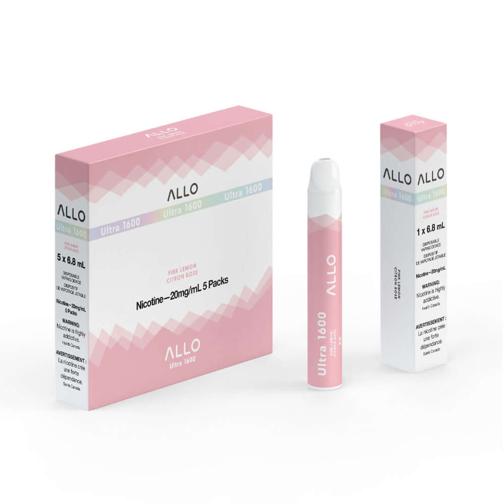 Pink Lemon - Allo Ultra 1600 Disposable - 5pc/Carton | ALLO at The Vapor Bar