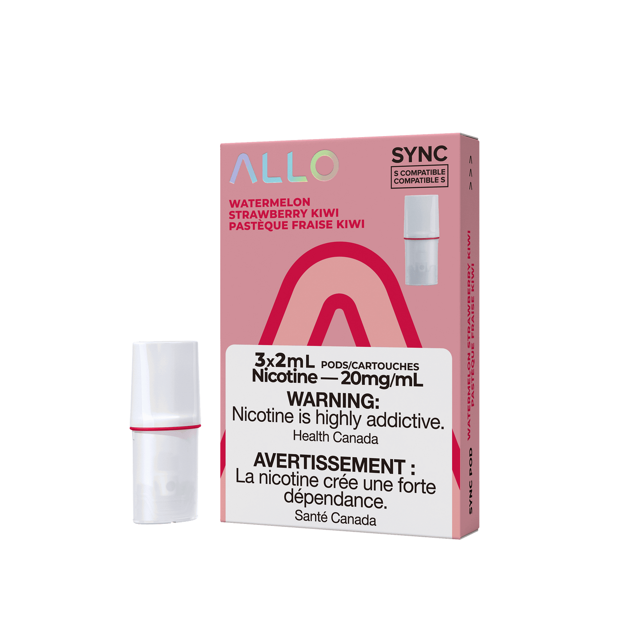 Watermelon Strawberry Kiwi - Allo Sync Pods - 3pk | The Vapor Bar