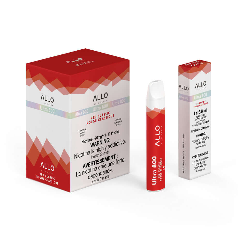 Red Classic - Allo Ultra 800 Disposable - 10pc/Carton | ALLO at The Vapor Bar