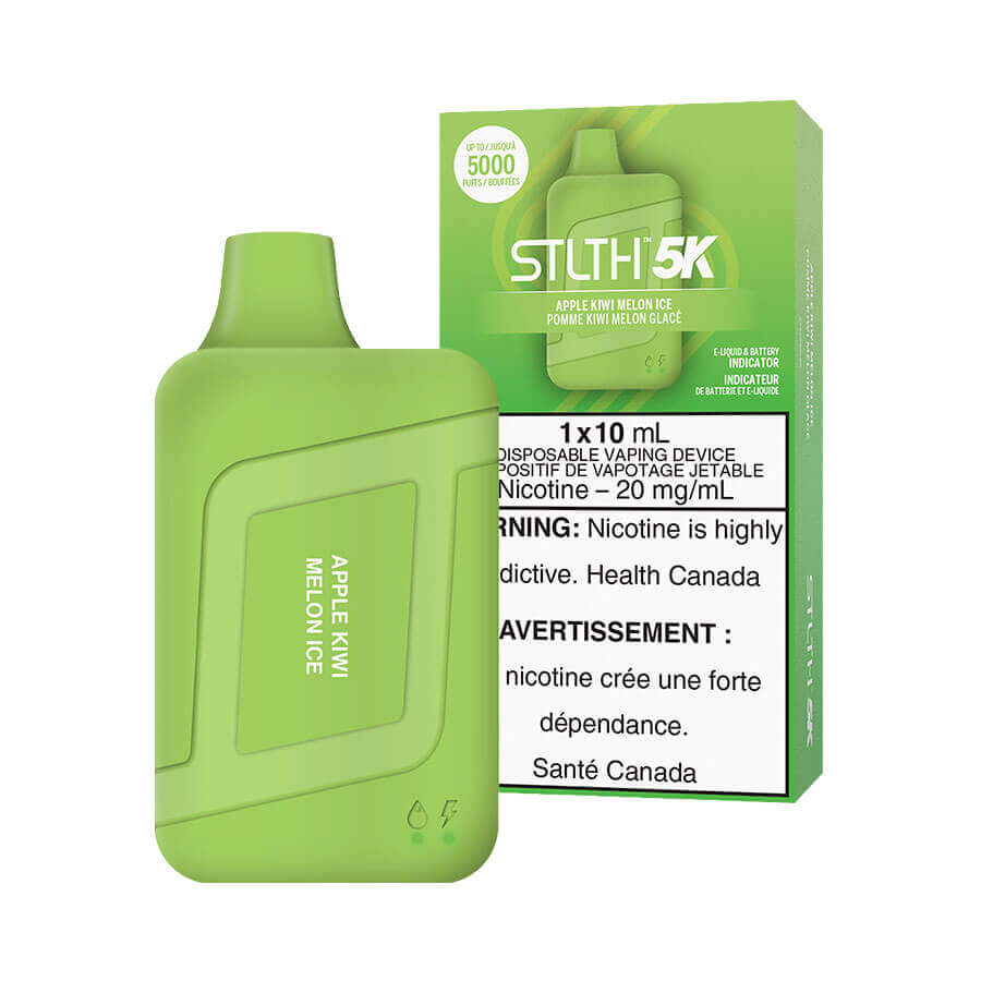 APPLE KIWI MELON ICE - STLTH 5K DISPOSABLE (5PC) | The Vapor Bar