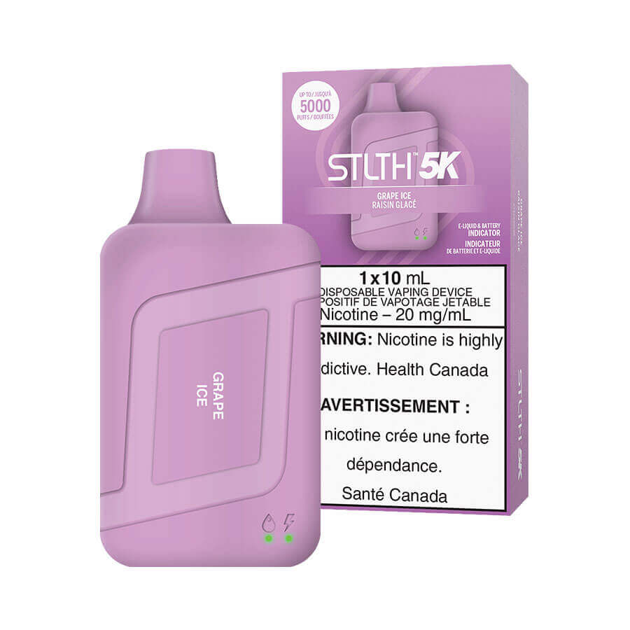 GRAPE ICE - STLTH 5K DISPOSABLE (5PC) | The Vapor Bar