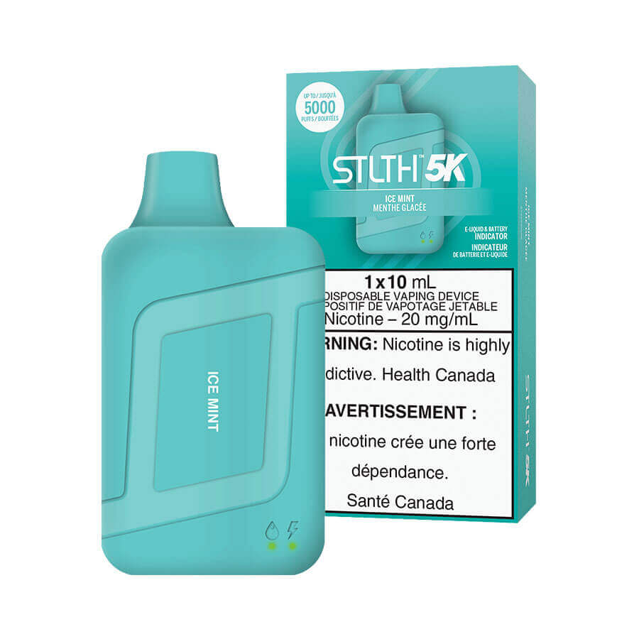 ICE MINT - STLTH 5K DISPOSABLE (5PC) | The Vapor Bar