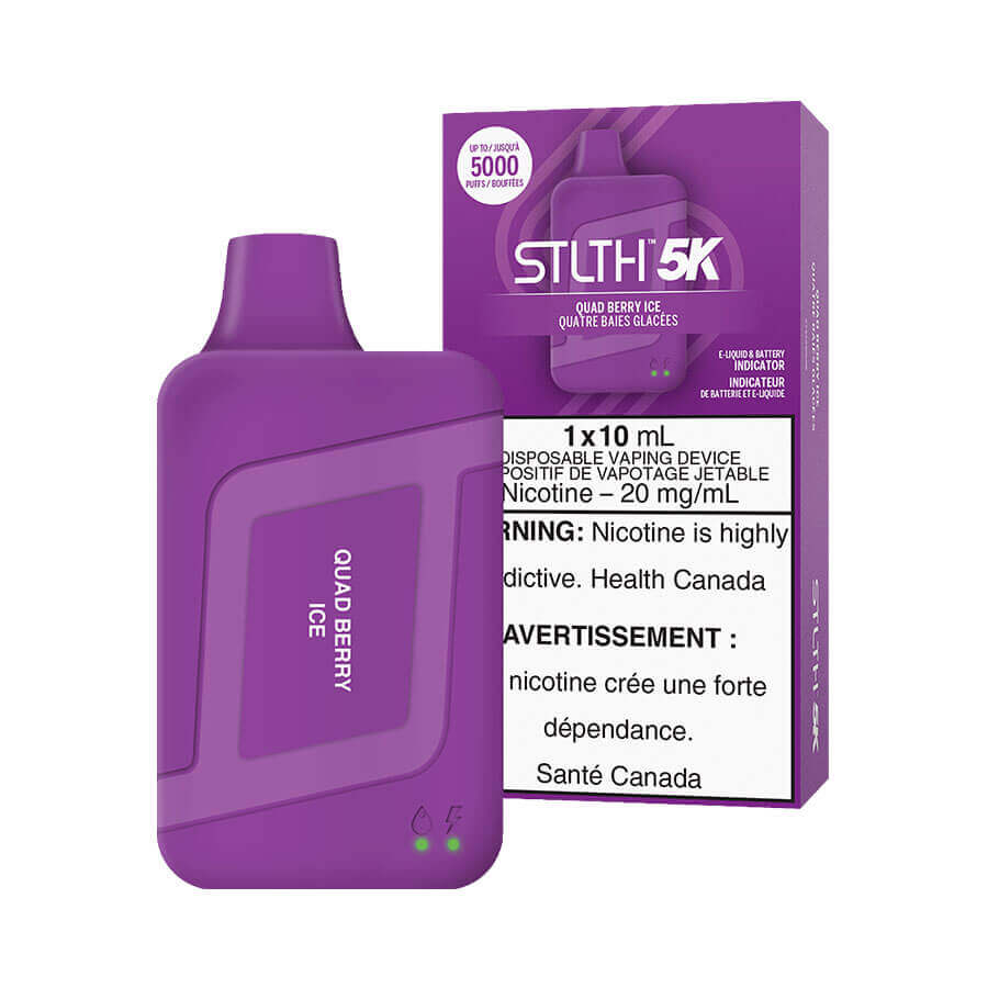 QUAD BERRY ICE - STLTH 5K DISPOSABLE (5PC) | The Vapor Bar