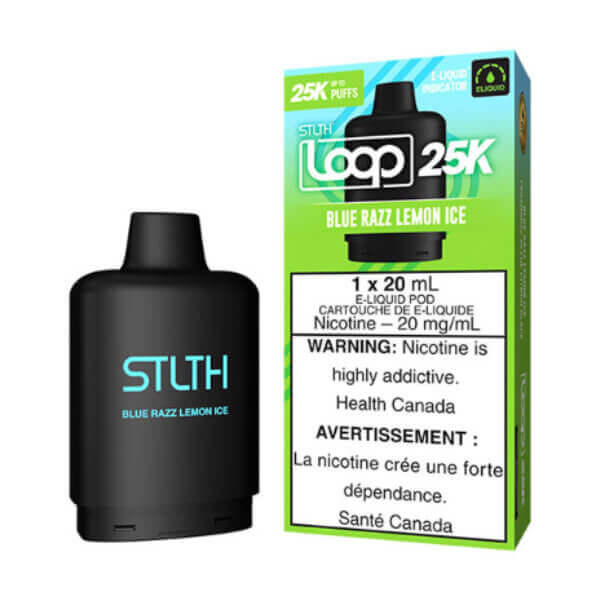 STLTH LOOP 25K POD PACK - BLUE RAZZ LEMON ICE 5PC - The Vapor Bar