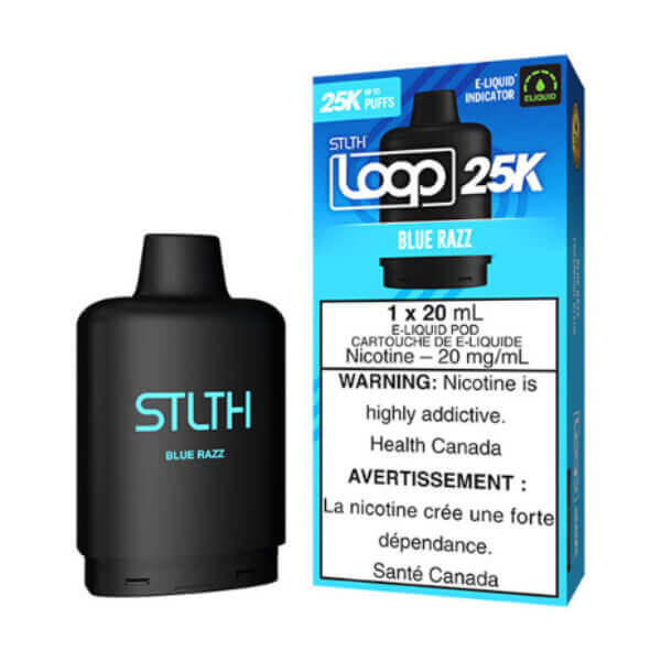 STLTH LOOP 25K POD PACK - BLUE RAZZ 5PC - The Vapor Bar