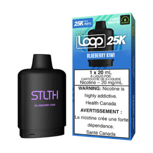 STLTH LOOP 25K POD PACK - BLUEBERRY KIWI 5PC - The Vapor Bar