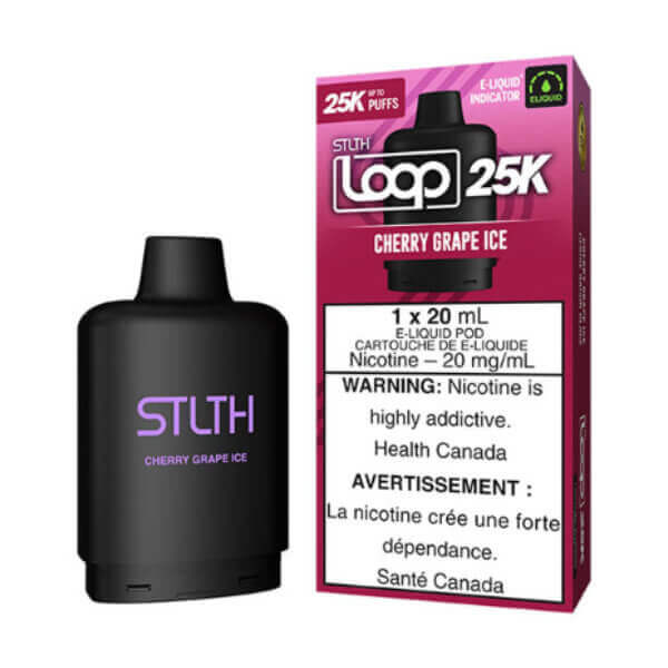 STLTH LOOP 25K POD PACK - CHERRY GRAPE ICE 5PC - The Vapor Bar