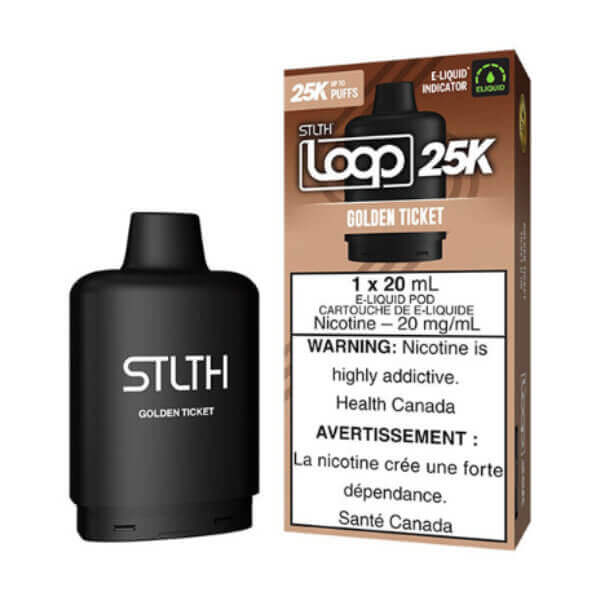 STLTH LOOP 25K POD PACK - GOLDEN TICKET 5PC - The Vapor Bar