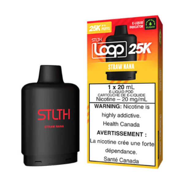 STLTH LOOP 25K POD PACK - STRAW-NANA 5PC - The Vapor Bar