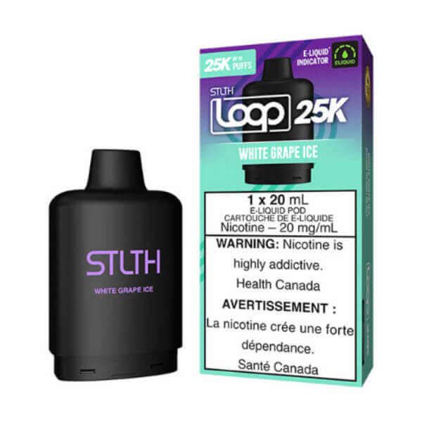 STLTH LOOP 25K POD PACK - WHITE GRAPE ICE 5PC - The Vapor Bar