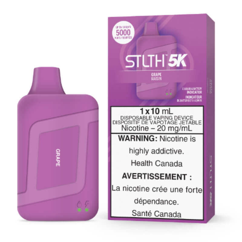 GRAPE - STLTH 5K DISPOSABLE (5PC) | The Vapor Bar