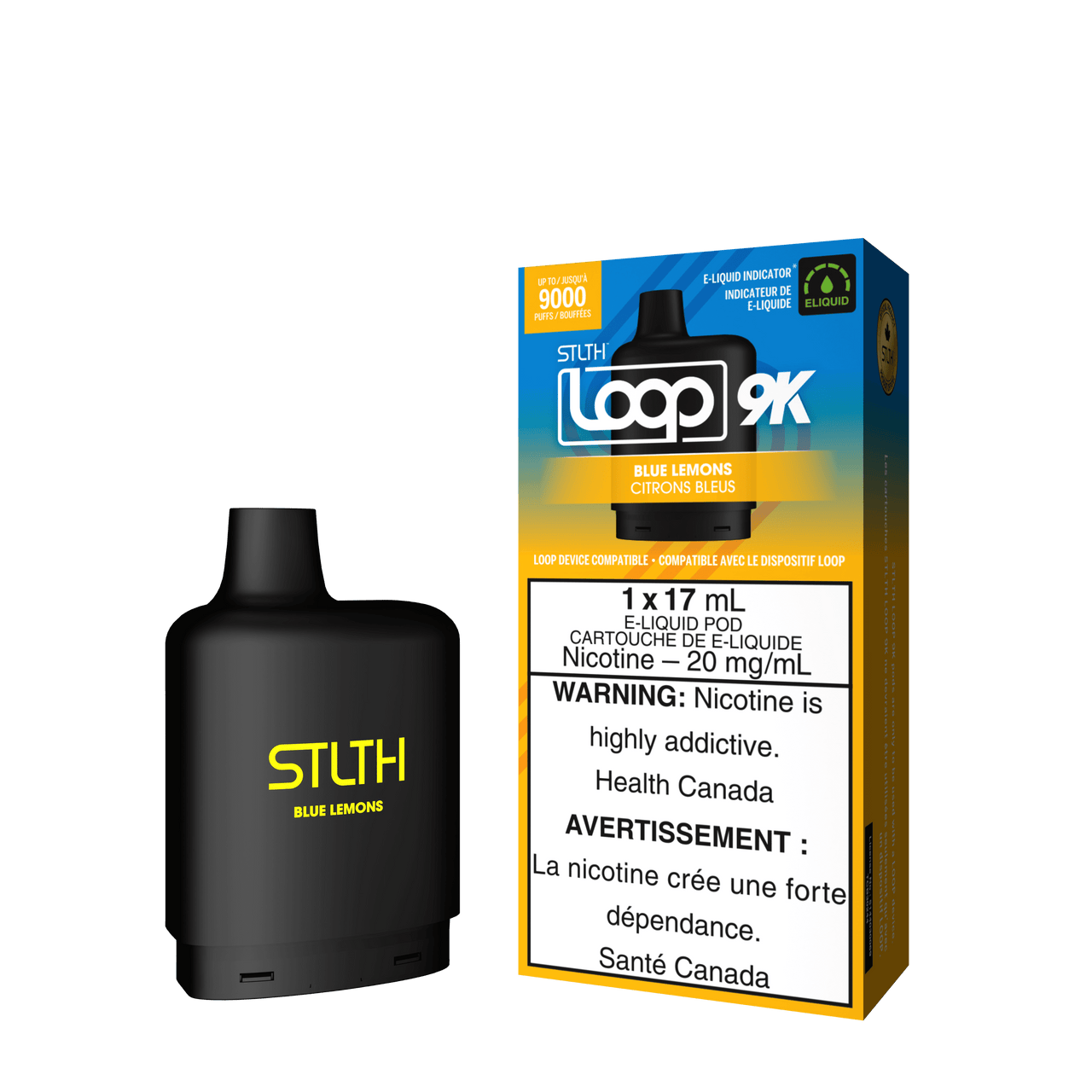 Stlth Vape Loop 2 - BLUE LEMONS - STLTH LOOP 9K PODS 5PC