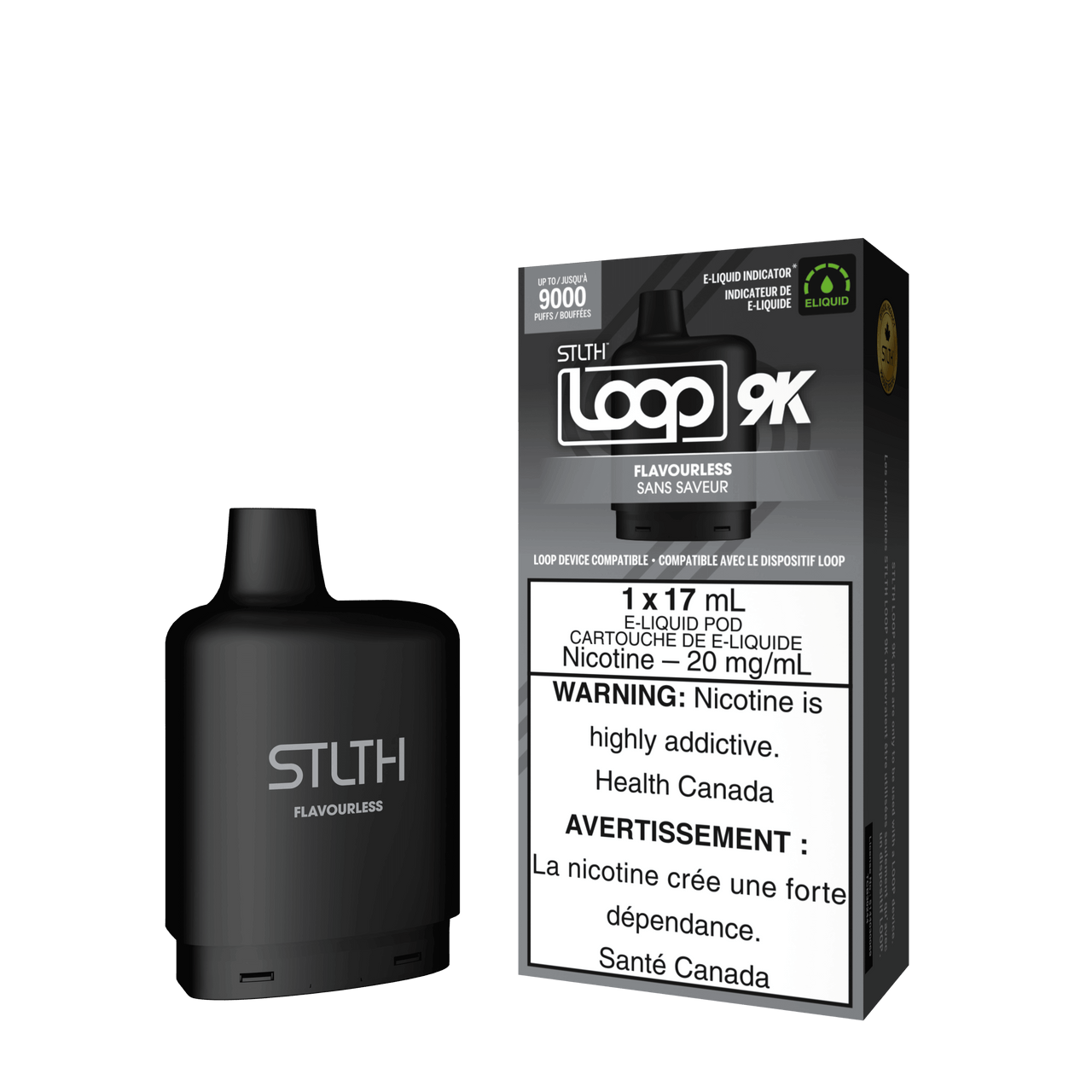 Stlth Vape Loop 2 - FLAVOURLESS - STLTH LOOP 9K PODS 5PC