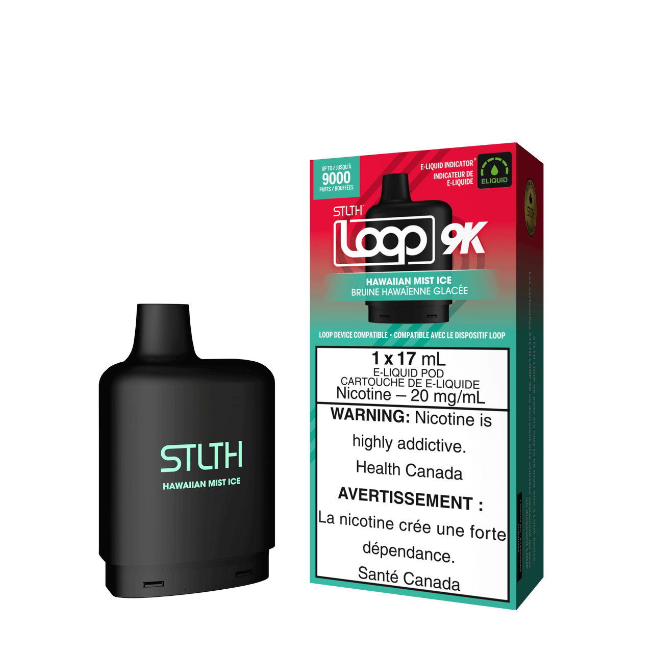 Stlth Vape Loop 2 - HAWAIIAN MIST ICE - STLTH LOOP 9K PODS 5PC