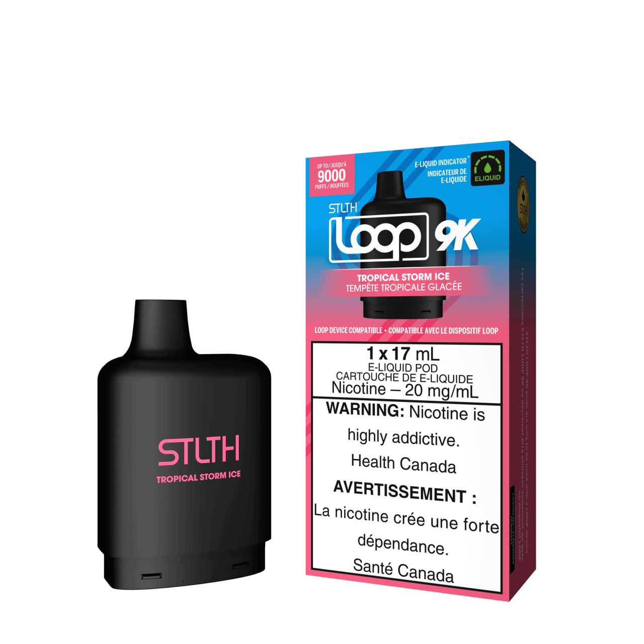 Stlth Vape Loop 2 - TROPICAL STORM ICE - STLTH LOOP 9K PODS 5PC