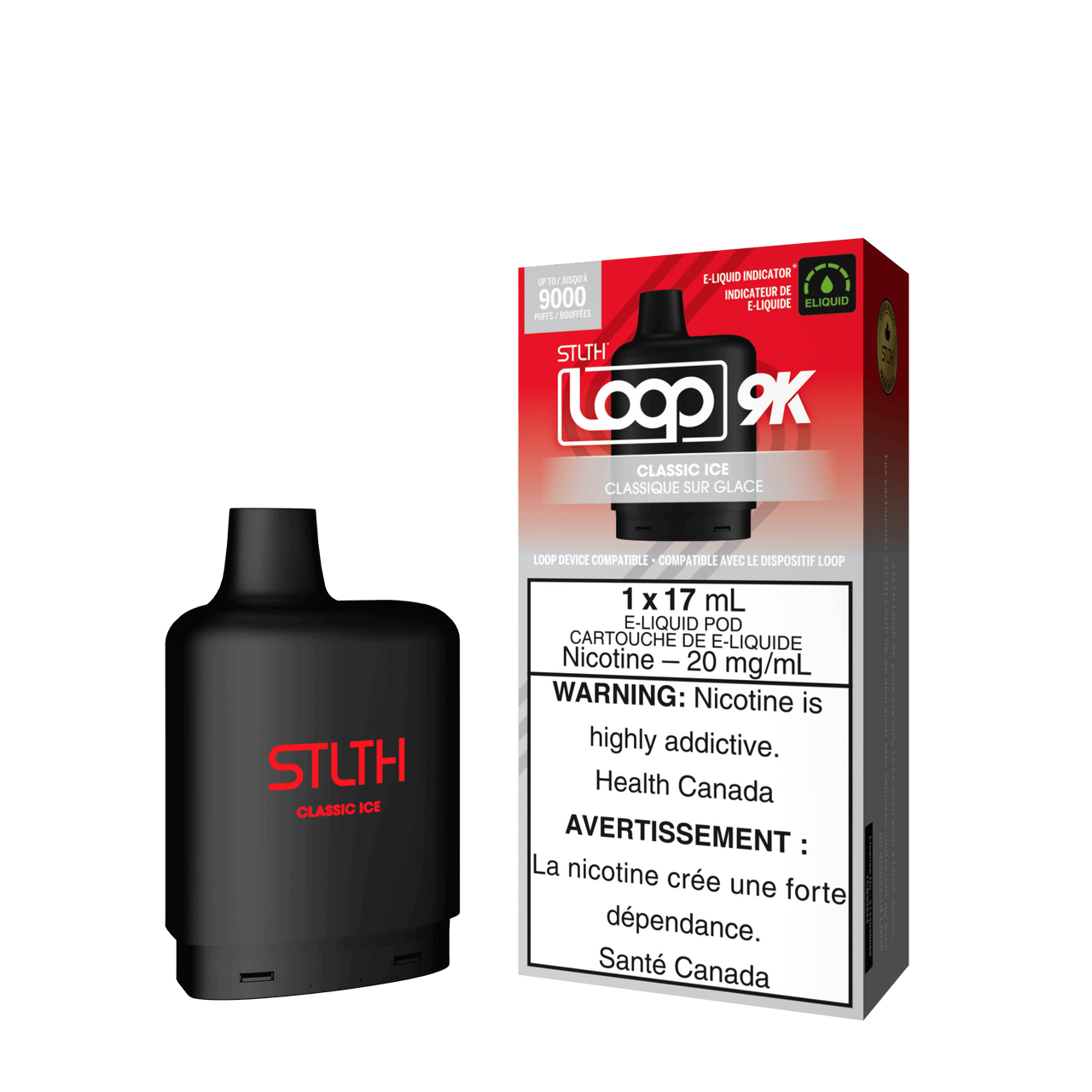 Stlth Vape Loop 2 - CLASSIC ICE - STLTH LOOP 9K PODS 5PC