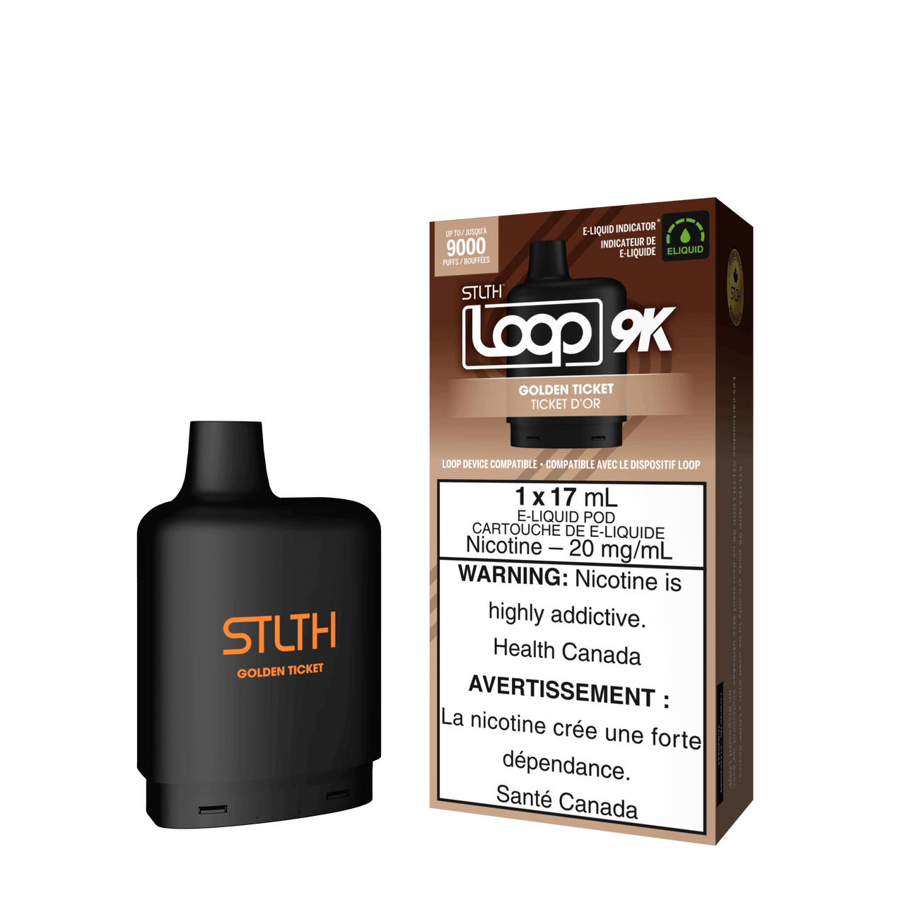 Stlth Vape Loop 2 - GOLDEN TICKET - STLTH LOOP 9K PODS 5PC