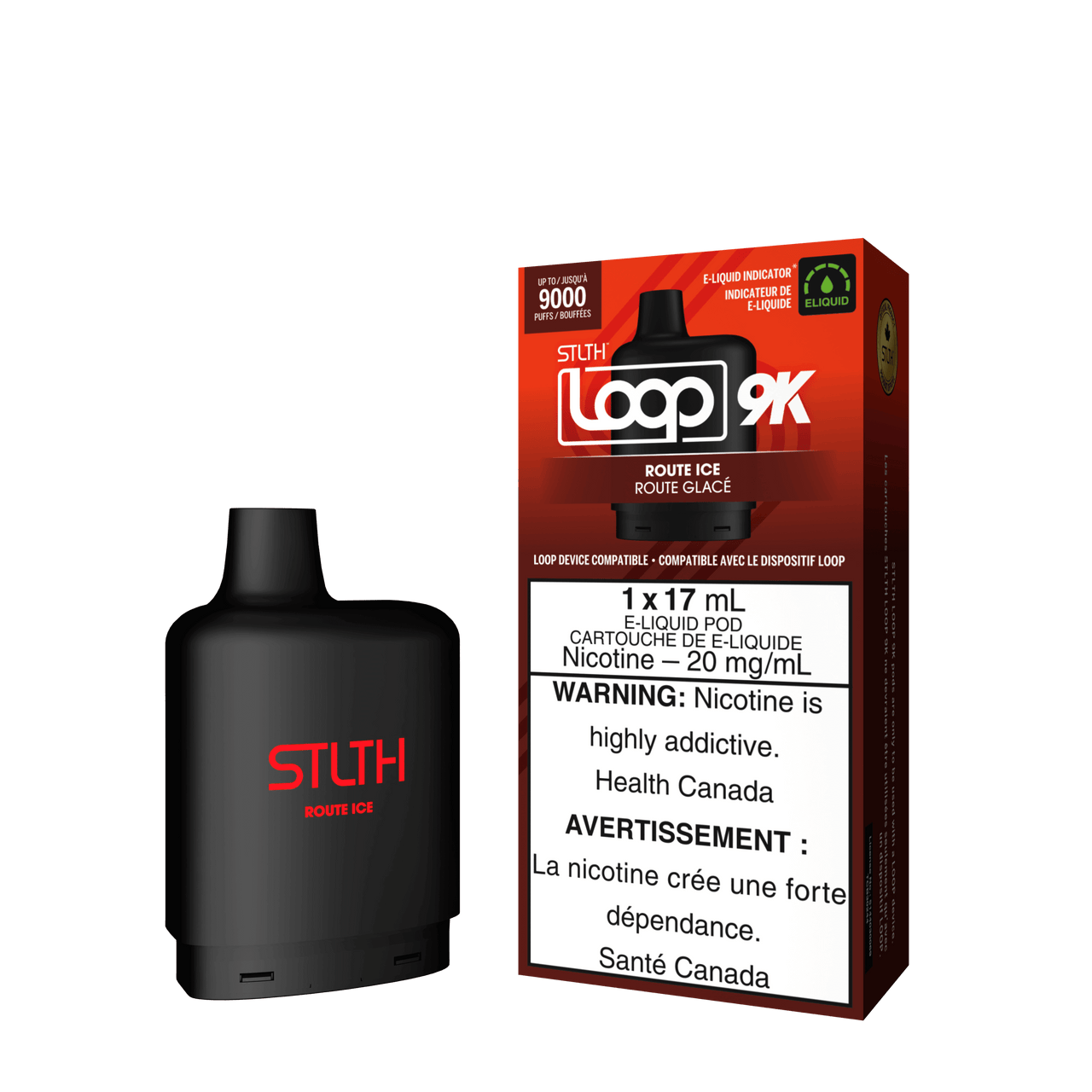 Stlth Vape Loop 2 - ROUTE ICE - STLTH LOOP 9K PODS 5PC