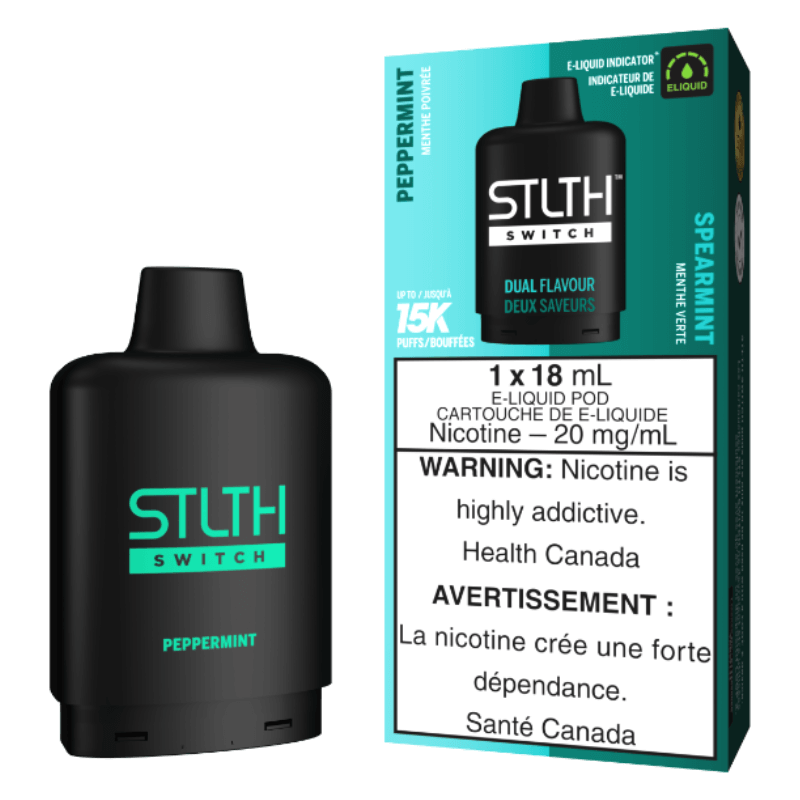 Stlth Vape Loop 2 - PEPPERMINT-SPEARMINT - STLTH SWITCH POD PACK 5PC