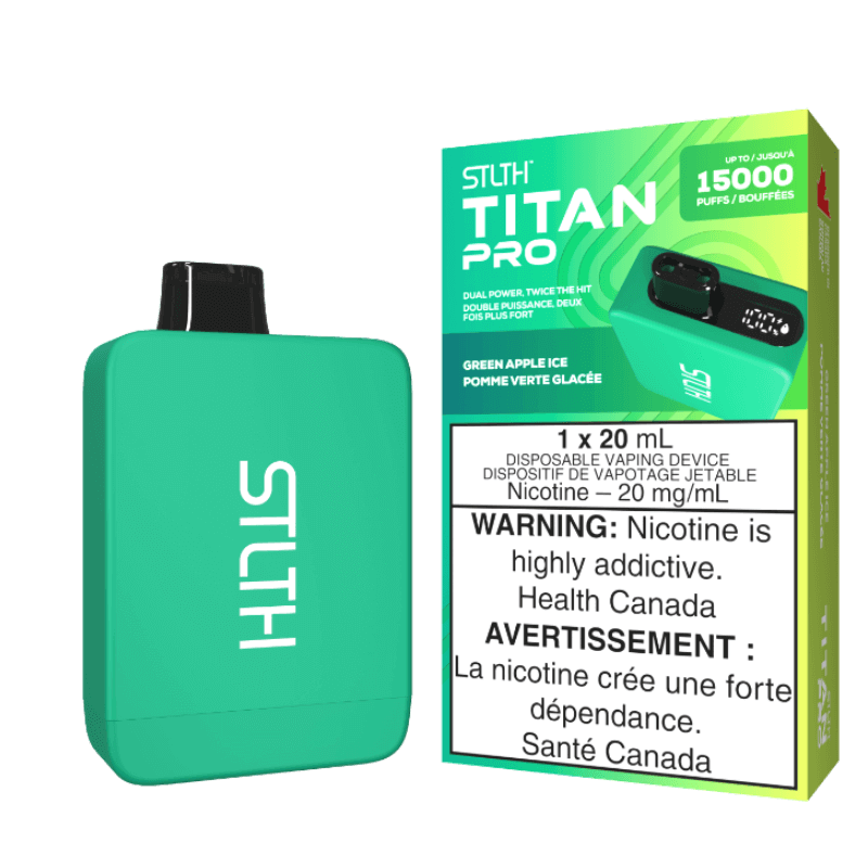 GREEN APPLE ICE - STLTH TITAN PRO DISPOSABLE (5PCS/CTN) | The Vapor Bar