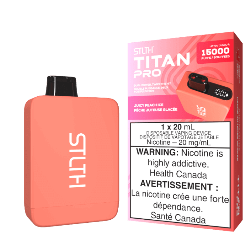 JUICY PEACH ICE - STLTH TITAN PRO DISPOSABLE (5PCS/CTN) | The Vapor Bar