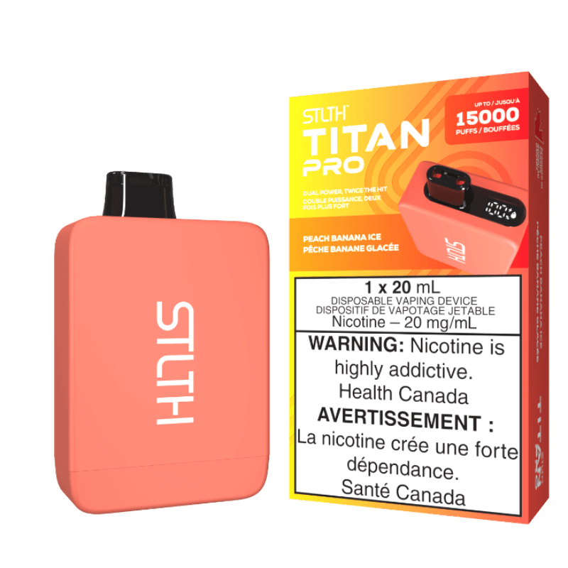 PEACH BANANA ICE - STLTH TITAN PRO DISPOSABLE (5PCS/CTN) | The Vapor Bar