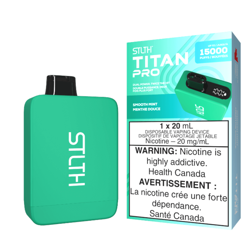 SMOOTH MINT ICE - STLTH TITAN PRO DISPOSABLE (5PCS/CTN) | The Vapor Bar