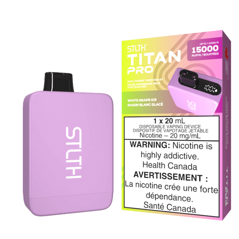 WHITE GRAPE ICE - STLTH TITAN PRO DISPOSABLE (5PCS/CTN) | The Vapor Bar