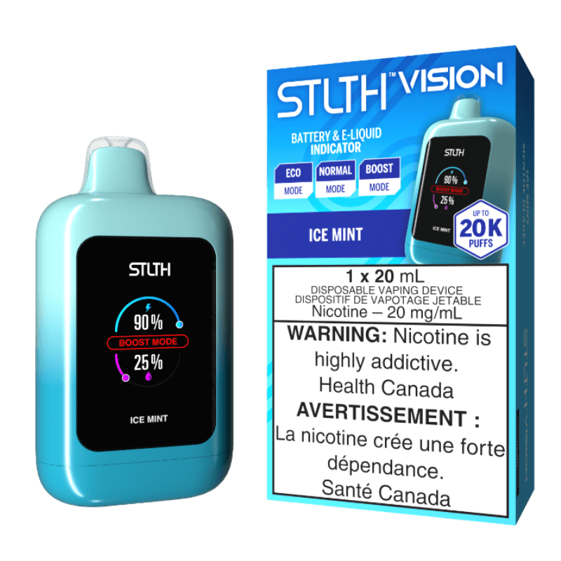 ICE MINT - STLTH VISION DISPOSABLE - (4PCS/CTN) | The Vapor Bar