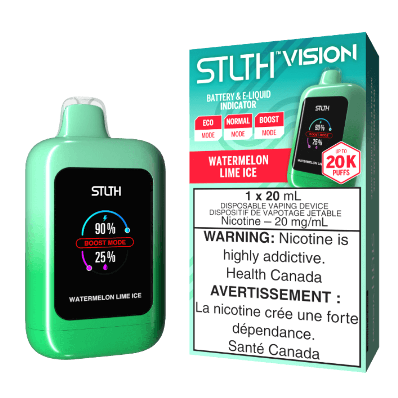 WATERMELON LIME ICE - STLTH VISION DISPOSABLE - (4PCS/CTN) | The Vapor Bar