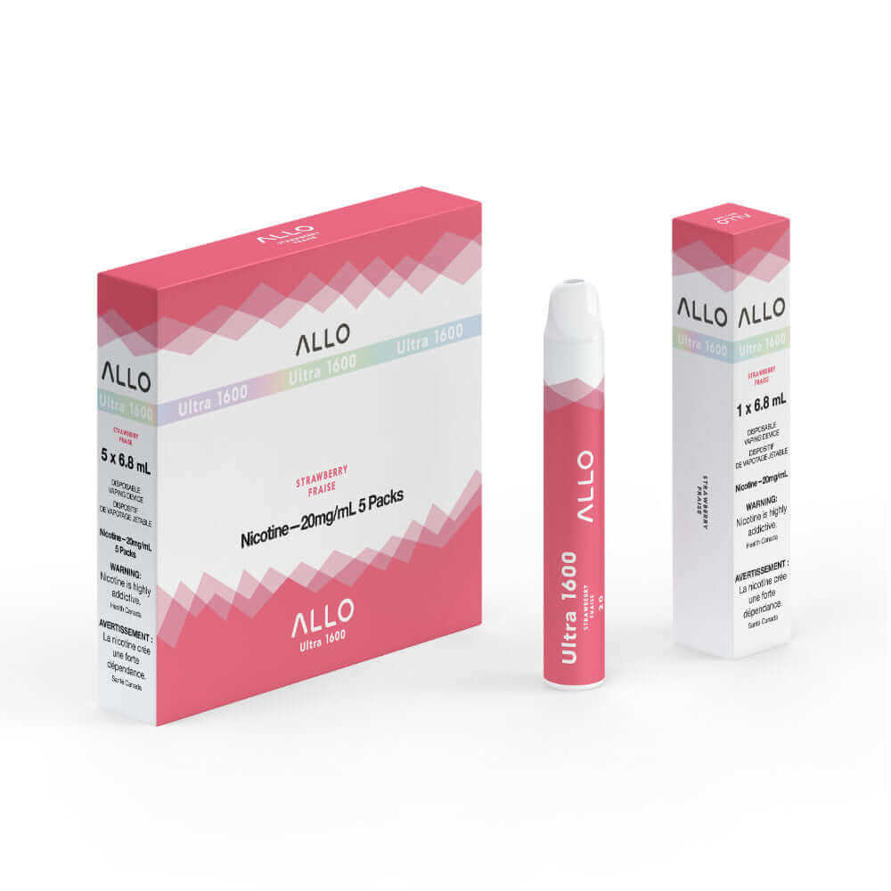 Strawberry - Allo Ultra 1600 Disposable - 5pc/Carton | ALLO at The Vapor Bar