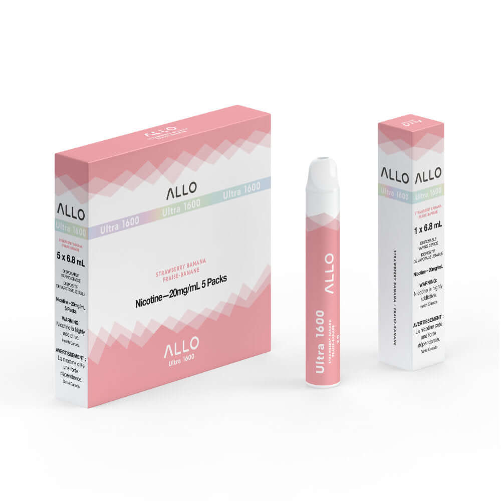 Strawberry Banana - Allo Ultra 1600 Disposable - 5pc/Carton | ALLO at The Vapor Bar